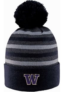 LogoFit Washington Huskies Black Doc Marled Mens Knit Hat