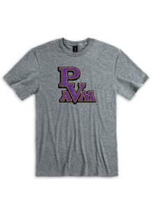 Prairie View A&M Panthers Graphite Primary Logo Short Sleeve T Shirt