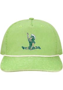 Michigan State Spartans Green Gymnastics Sparty Skully Mens Snapback Hat