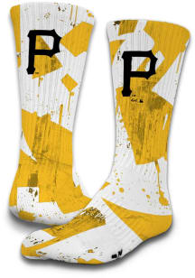 Pittsburgh Pirates ISlide Grunge Mens Crew Socks