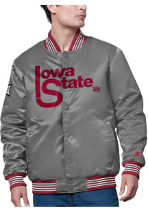 Starter Iowa State Cyclones Mens Grey Big 12 Tournament Light Weight Jacket
