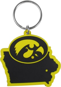 Iowa Hawkeyes Home State Flex Keychain - Black