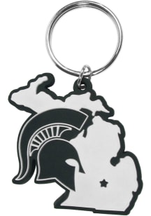 Michigan State Spartans Home State Flex Keychain - Green