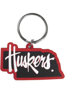 Nebraska Cornhuskers Home State Flex Keychain - Red