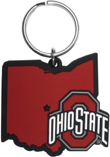 Ohio State Buckeyes Home State Flex Keychain - Red