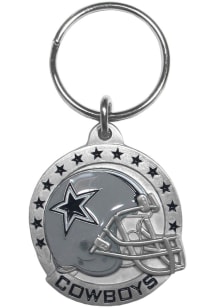 Dallas Cowboys Carved Metal Keychain - Blue