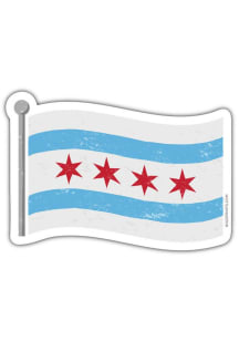 Chicago Chicago Flag Stickers - Blue