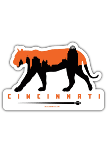 Cincinnati Football Stickers - Orange
