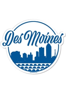 Des Moines designed and illustrated by John Bosley Stickers - Aqua