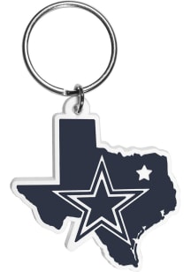 Dallas Cowboys Home State Flexi Keychain - Navy Blue