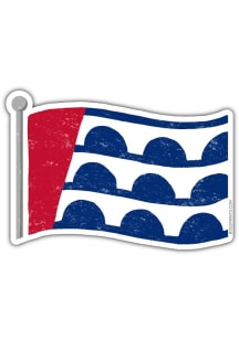 Des Moines Flag Stickers - Blue