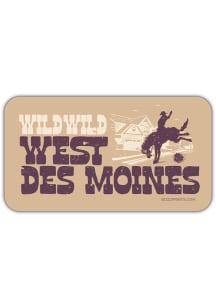 Des Moines West Des Moines Stickers - Brown
