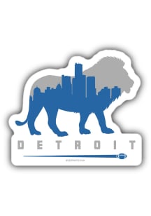 Detroit Football Stickers - Blue