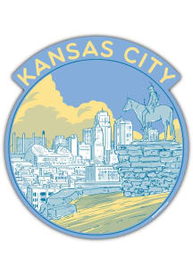 Kansas City Kansas City Stickers - Blue