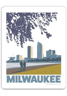 Milwaukee Milwaukee Stickers - White