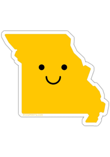 Missouri Smiley Face Stickers - Yellow