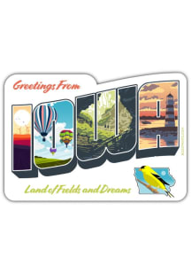 Iowa Greetings Stickers - Green