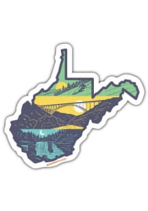 West Virginia Layers Stickers - Blue