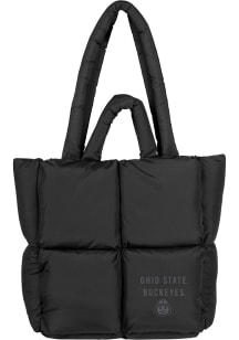 Ohio State Buckeyes Black Primary Puff Tote