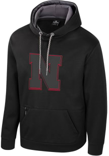 Colosseum Nebraska Cornhuskers Mens Black Fridge Blackout Hood