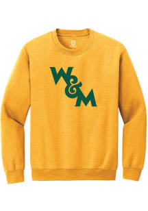 Summit Sportswear William & Mary Tribe Mens Gold Primary Long Sleeve Crew Sweatshirt