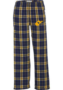 West Virginia Mountaineers Youth Navy Blue Flannel Sleep Pants