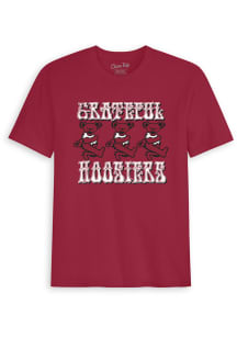 Class Trip Indiana Hoosiers Crimson Grateful Dead Forever Stack Short Sleeve T Shirt