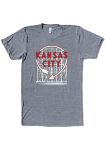 Bozz Prints Kansas City Grey Kansas City Western Auto Sign Short Sleeve Fashion T Shirt
