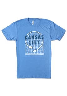 Bozz Prints Kansas City Blue Kansas City Western Auto Sign Short Sleeve Fashion T Shirt