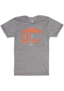 Bozz Prints Des Moines Grey Umbrella Short Sleeve Fashion T Shirt