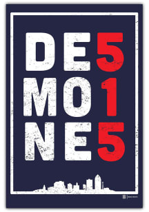 Des Moines 515.0 Postcard