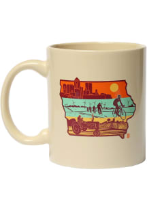 Iowa Layers of Iowa 11 oz Ceramic Mug - Yellow