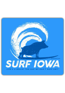 Iowa Surf Iowa Stickers - Blue