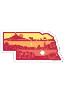 Nebraska Layers Stickers - Red