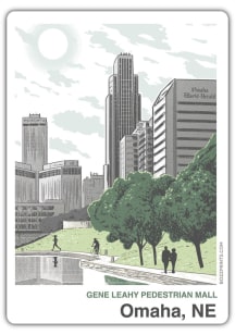 Bozz Prints Omaha Park Magnet