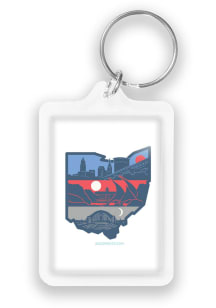 Ohio Layers of Keychain - Blue