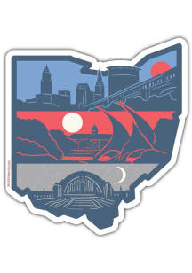 Ohio Layers of Stickers - Blue
