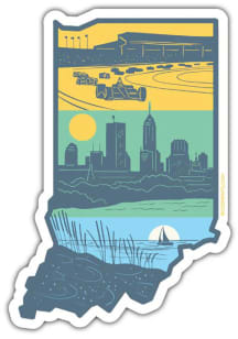 Indiana Layers of Stickers - Blue