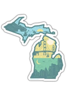 Michigan Layers of Stickers - Blue