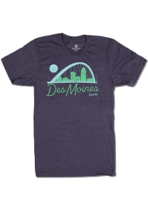 Bozz Prints Des Moines Grey Bridge Short Sleeve Fashion T Shirt