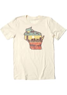 Bozz Prints Wisconsin Oatmeal State Scenery Short Sleeve Fashion T Shirt