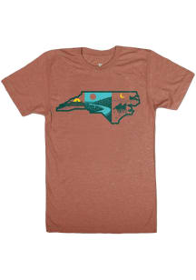Bozz Prints North Carolina Orange Layers Short Sleeve T Shirt