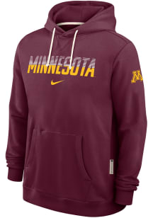 Nike Minnesota Golden Gophers Mens Maroon DriFit Pullover Long Sleeve Hoodie