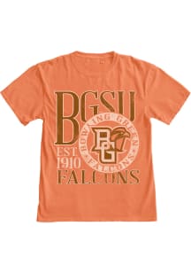 Blue 84 Bowling Green Falcons Orange Overdyed First Dibs Short Sleeve T Shirt