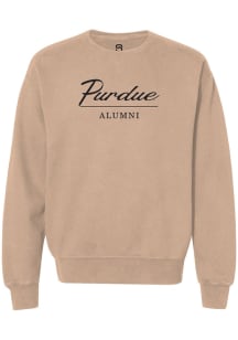 Summit Sportswear Purdue Boilermakers Womens White Alumni Crew Sweatshirt