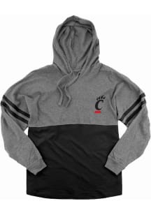 Cincinnati Bearcats Womens Black Pom Pom Hooded Sweatshirt