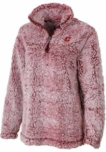 Central Michigan Chippewas Womens Red Sherpa Qtr Zip
