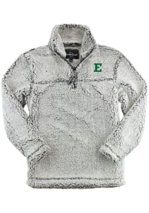 Eastern Michigan Eagles Womens Grey Sherpa Qtr Zip