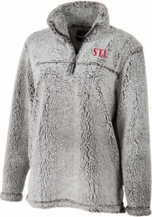 St Louis Womens Grey Sherpa Qtr Zip