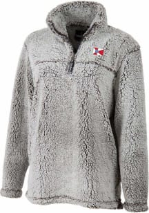 Wichita Womens Grey Sherpa Qtr Zip